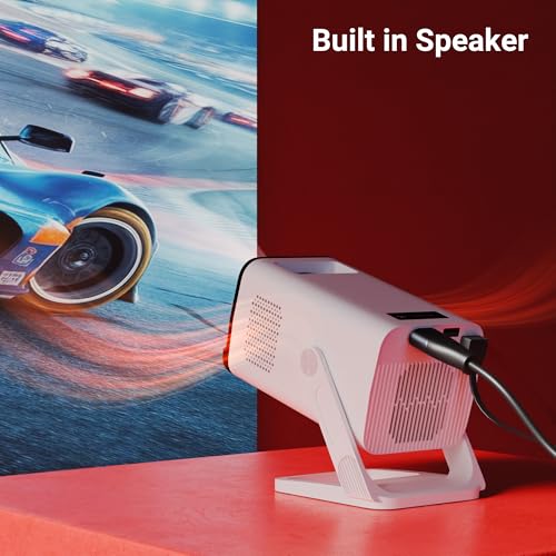 Image of Zebronics Android Smart LED Projector, 4K UHD Support, 4000 Lumens, 100 inch Screen Size, 240 Tiltable, Auto Keystone, OTT Apps (Netflix, Prime), Miracast, WiFi, BT v5.4, HDMI, USB (Pixaplay 35)