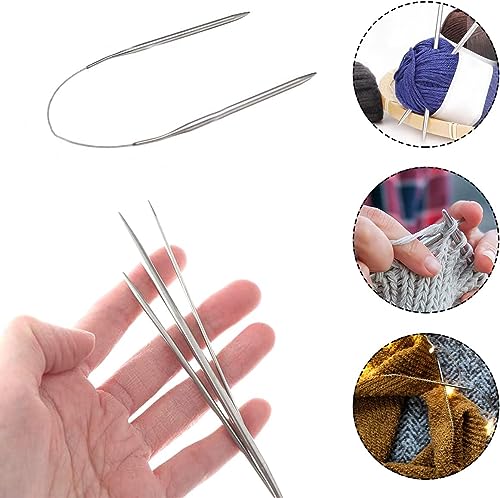 Nanxjiur ZHUZHEN-04 Circular Knitting Needles Beginners Stainless Steel Knitting Needles Set thumb #4