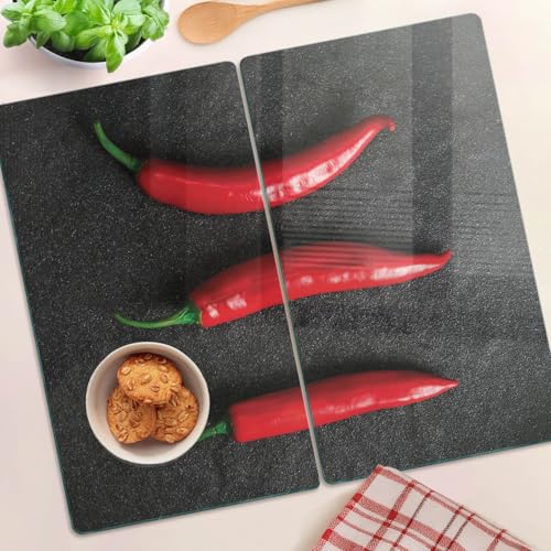 Planche en verre de cuisine 2x30x52 cm moderne bords polis - 5