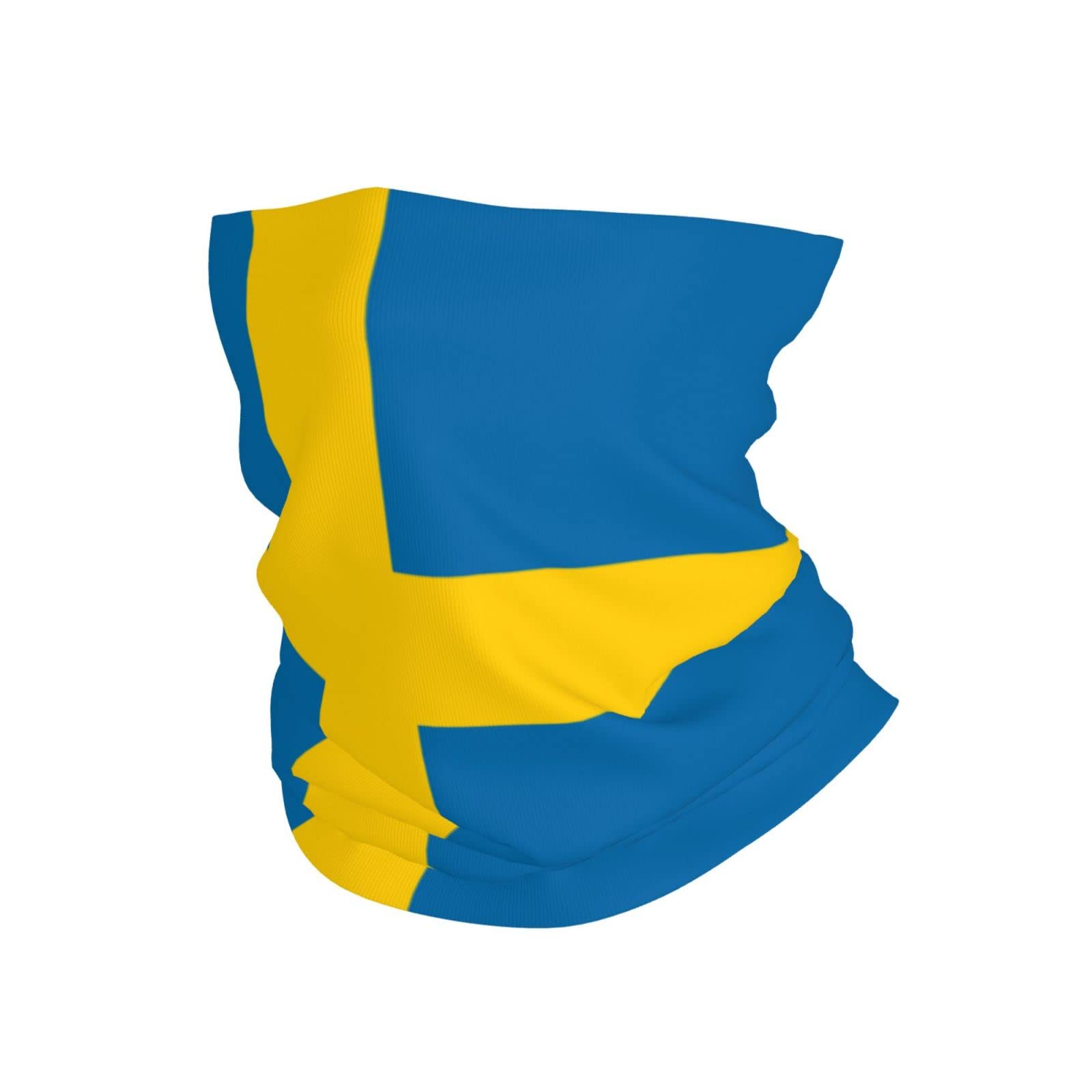 Swedish Flag Neck Gaiter Face Mask Reusable, Cloth Face Masks Bandana Balaclava Cover Scarf Shield Multicolor