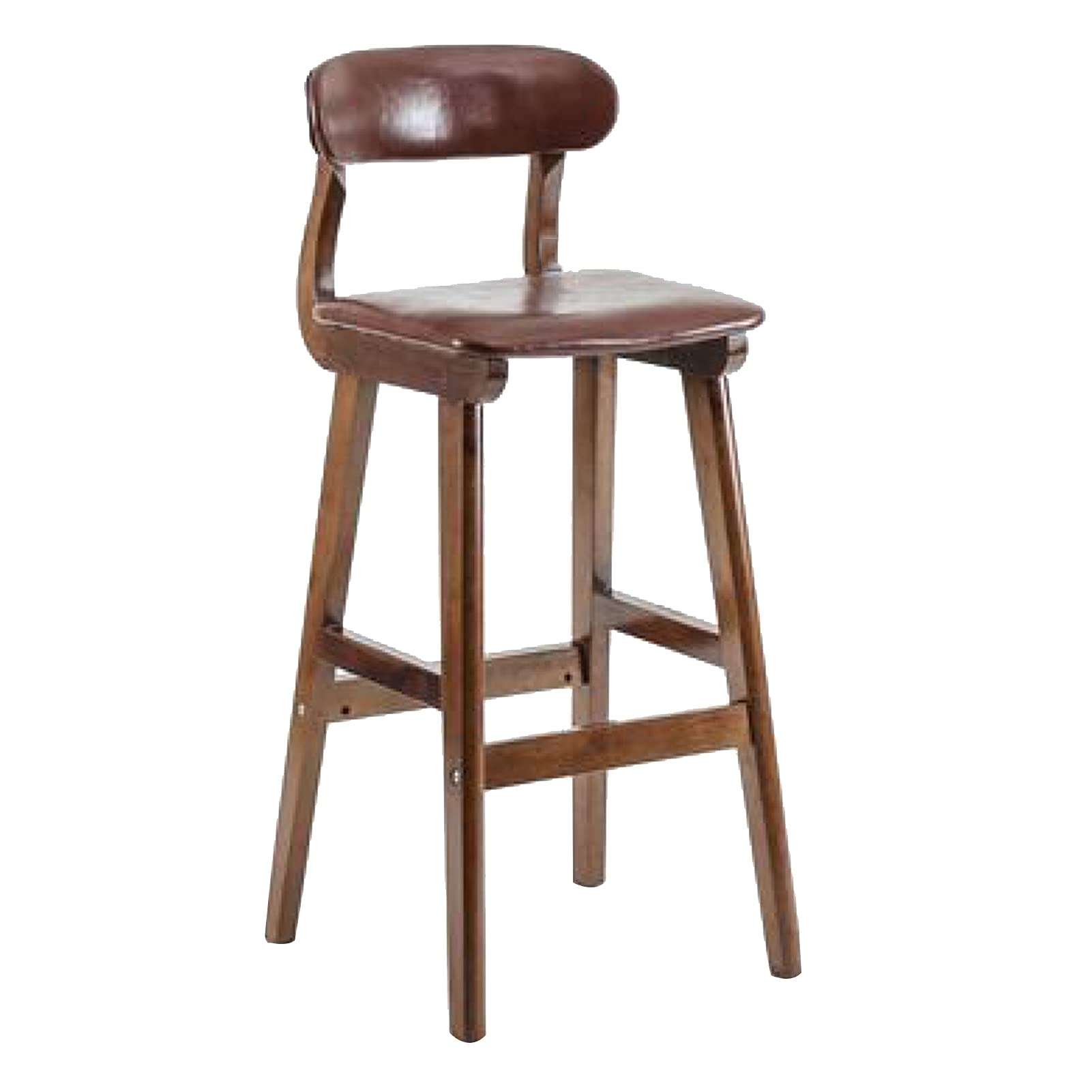 Amazon｜スツール レトロ無垢材バーカフェカウンターダイニングチェア