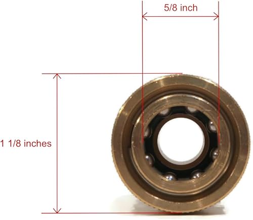 Miniatura 3 de The ROP Shop | Acoplador de conexión rápida de latón MPT de 3/8" para accesorios de lavado a presión y potencia