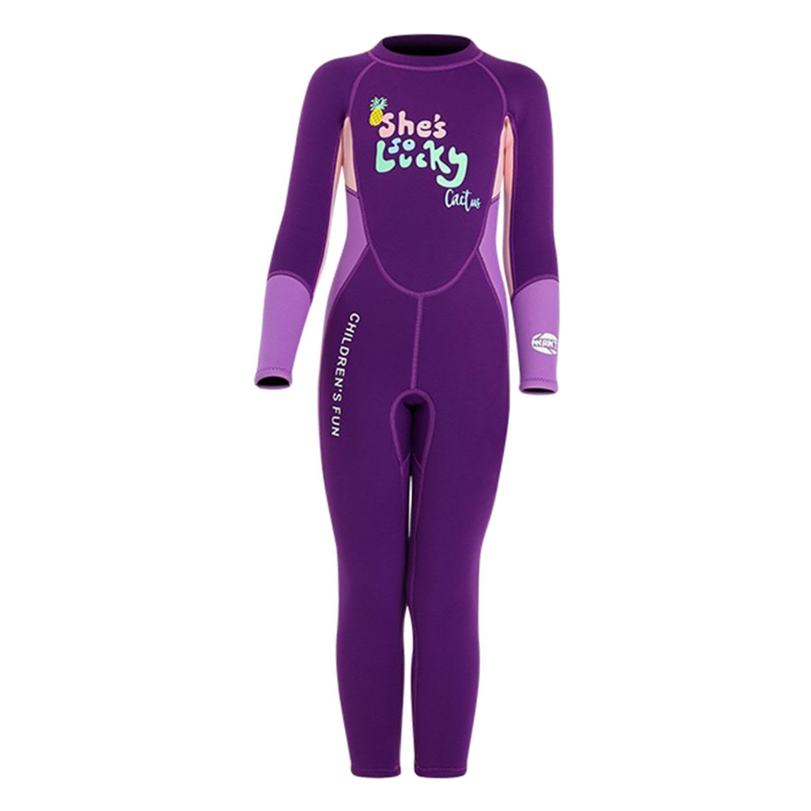 Combinaison de plongée Enfant, Maillot de Bain Thermique imperméable en néoprène 5 mm, suffisamment épaisse pour Tenir Chaud, Combinaison de