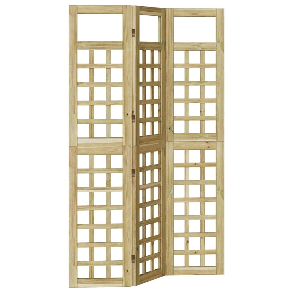 Paravent mobile en pin miel 121x180 cm pour créer un coin intimiste au salon