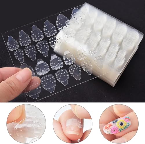Image of Fashionharbour 24 Reusable Artificial Fake Nail Set| Lightweight & Long Lasting| Easy To Use| Quick Fix For Festivals & Special Occasions (w1212)