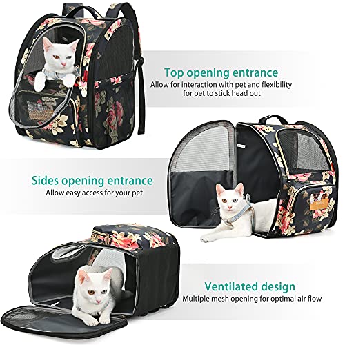 SUPPETS Cat Backpack Airline Approved Carrier Backpack for Small Dogs Carrier with Ventilated Design Collapsible and… - Image 6