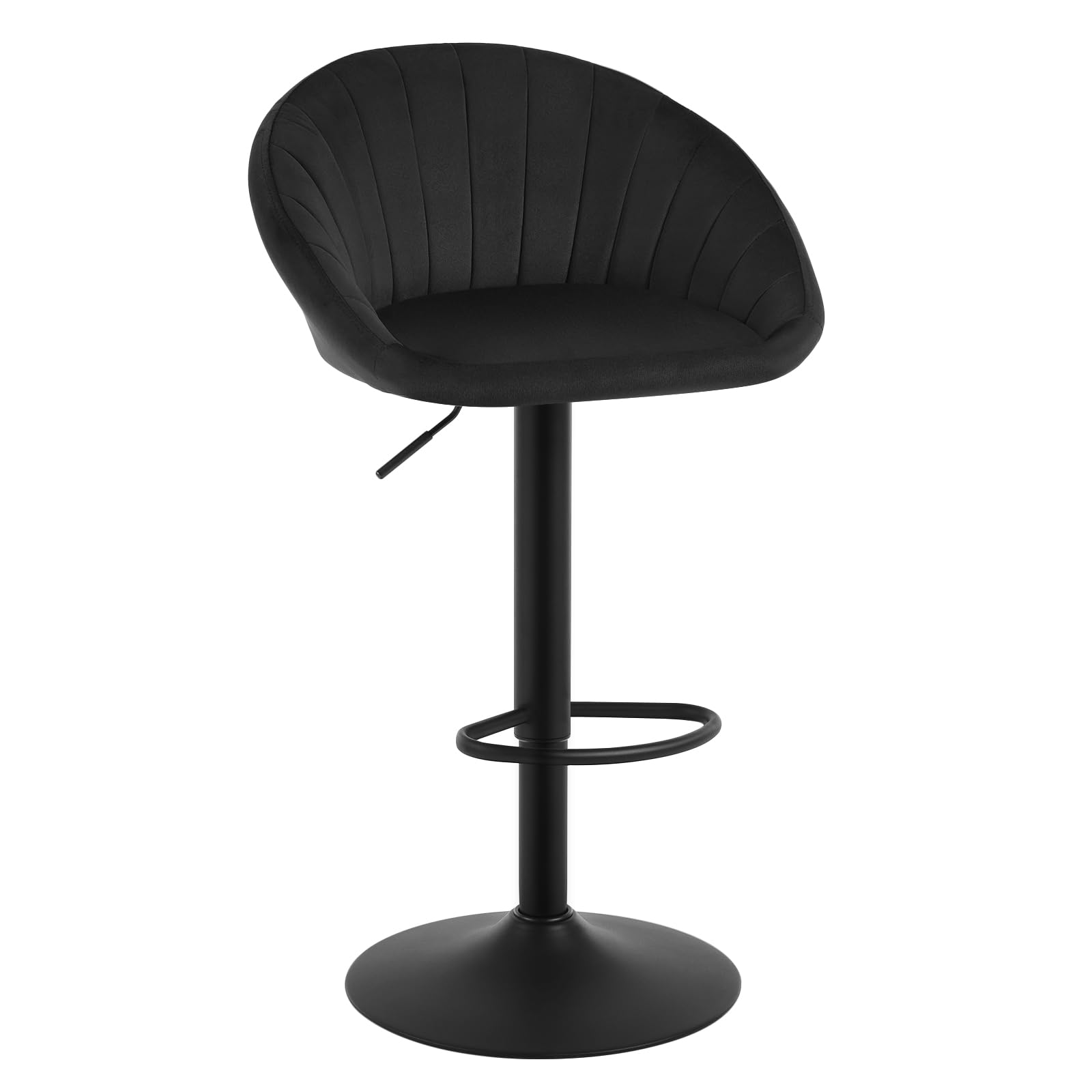 Lot De 4 Tabourets De Bar WOLTU, Tabouret De Cuisine Design En Cuir Artificiel Et Bois Noir 94200469 Lot De 4 Tabourets De Bar WOLTU, Tabouret De Cuisine Design En Cuir Artificiel Et Bois Noir 94200469