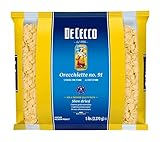 De Cecco Semolina Pasta, Orecchiette No.91, 5 Pound (Pack of 4)