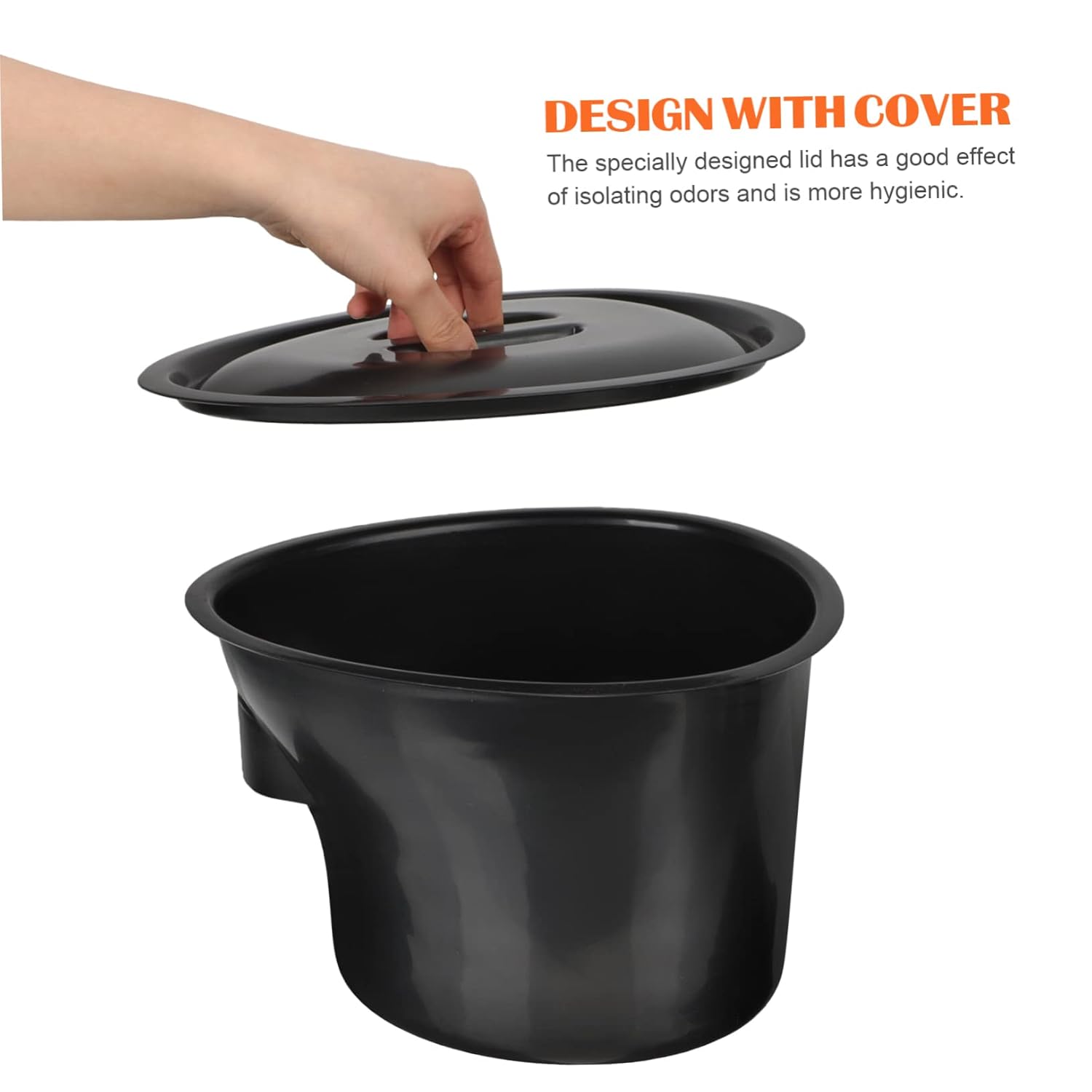 ERINGOGO 1set Chamber Pot Lid Plastic Urinal for Elderly Portable Commode Bucket Shower Board for Disabled and Pregnant Women