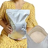 米袋 3kg お米保存袋 お米 保存容器 食品 おこめの袋 3キロ アルミ袋 ジッパー付き 袋 冷蔵庫保存 チャック付き 遮光袋 (米袋 3kg用(26x35cm)5枚)