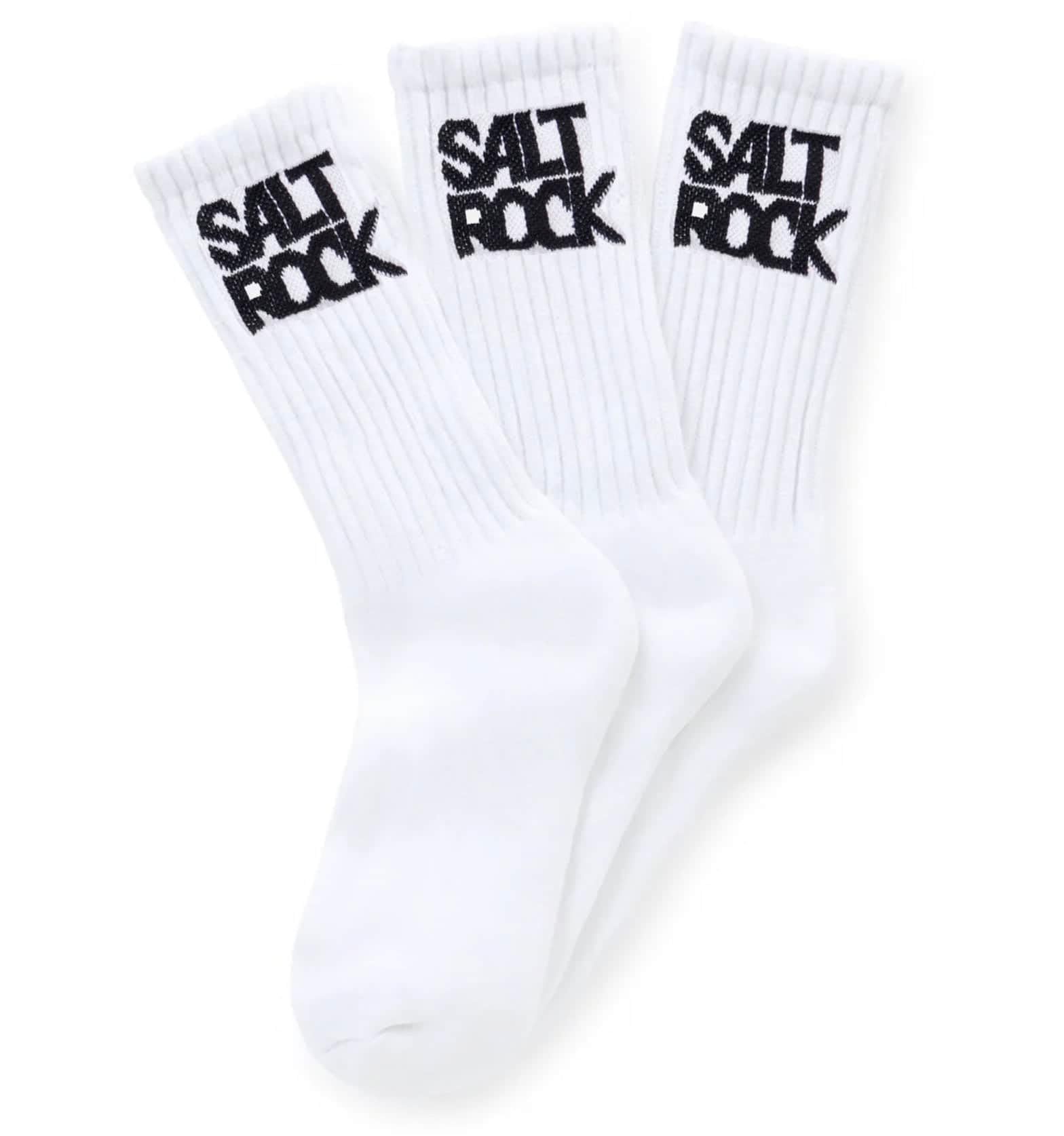 Saltrock Mens 3 Pack Athletic Socks 7-11UK (UK, Alpha, One Size, Regular, Regular, White)