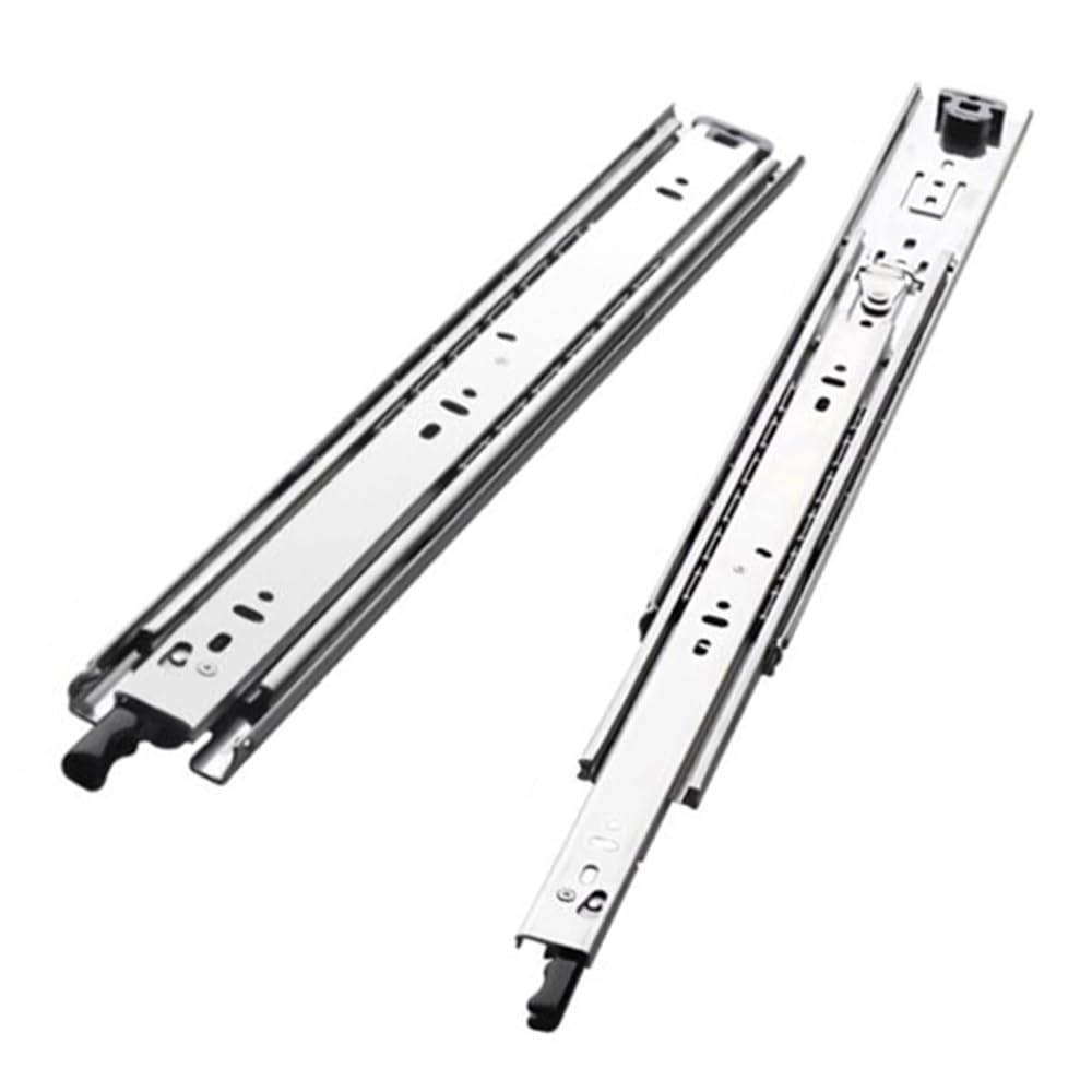 Heavy Duty Cassetti Runners, Guide for cassetti ad estrazione totale con cuscinetto a sfere di bloccaggio, montaggio laterale da 10-40 pollici(24in/600mm)