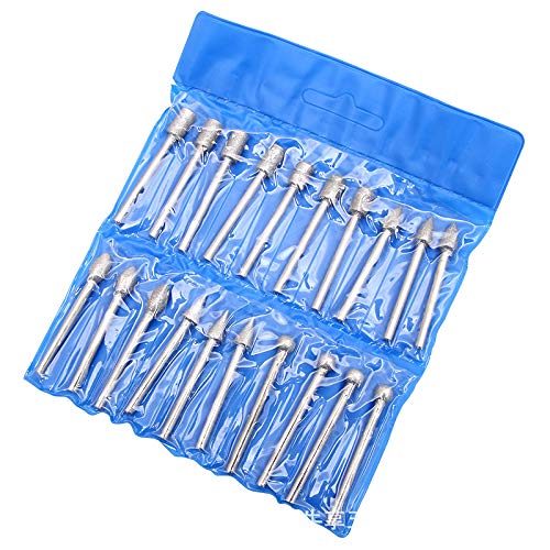 Set de 20 fresas diamantadas 120 grit 6mm vástago miniatura 2