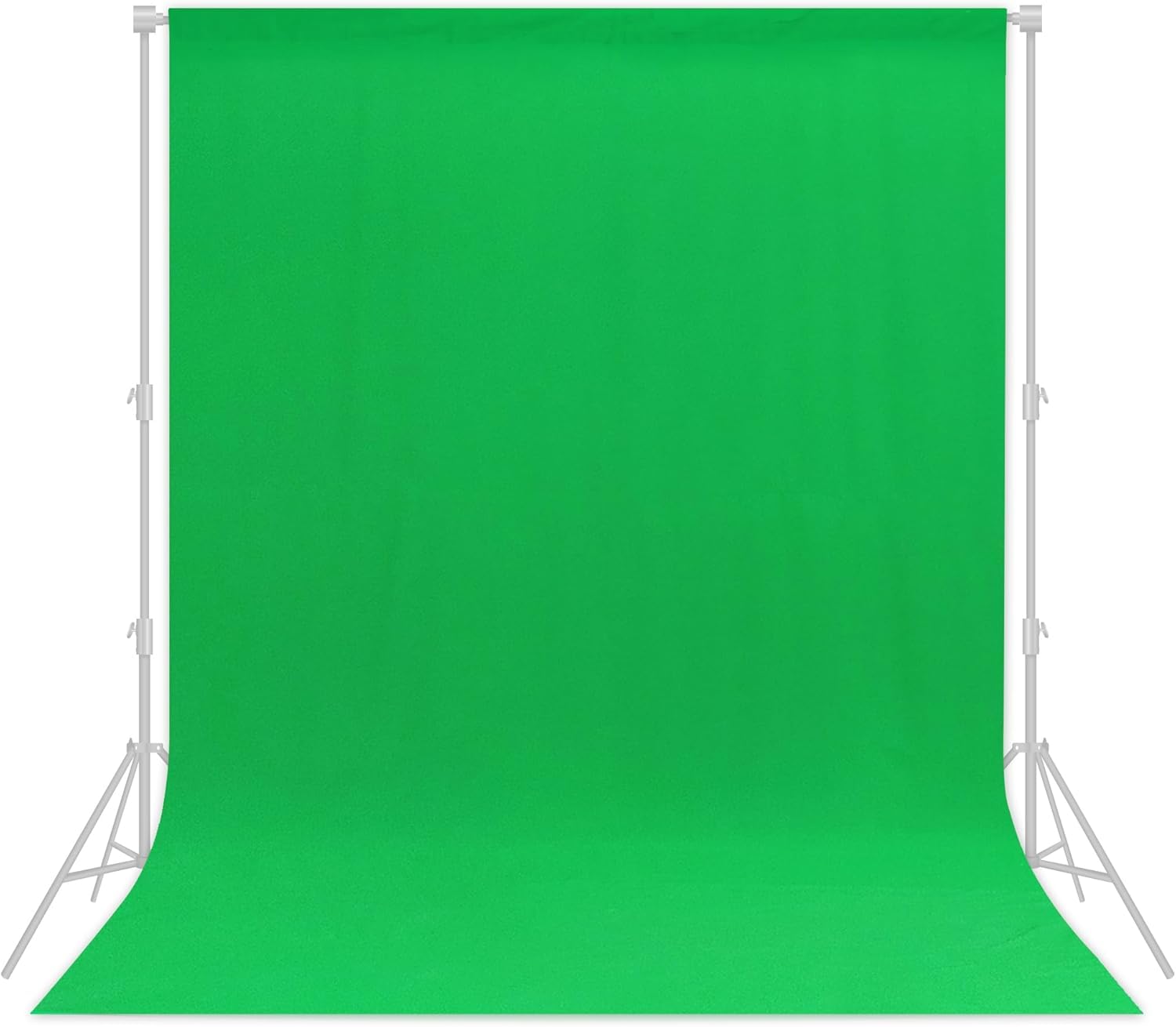 Sfondo verde 2,4 x 3,7 m – Schermo verde professionale per fotografia, produzione video, streaming live e servizi fotografici, senza pieghe, opaco, lavabile in lavatrice, riutilizzabile, facile da