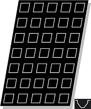 Demarle FP 1882 Flexipan with 35 Pyramid Cavities, Each 2 Inch x 2 Inch x 1-3/8 Inch High
