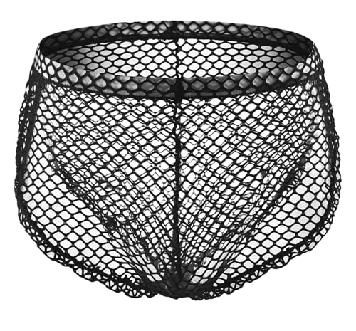 Men's Boxer Sexy Briefs Breathable Mesh Low Rise See Through Underwear