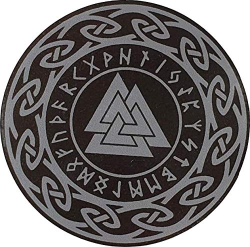 OTA STICKEROTA STICKER Valknut Triangles Viking Rune Odin Slain Warrior Old Norse Powerful Decal Symbol for CAR Window Truck Motorcycle Chopper Van SUV PPV Scrapbook Cell Phone CASING Laptop Door Helmet Luggage