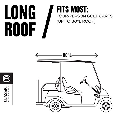 Classic Accessories Fairway Long Roof 4-Person Travel Golf Cart Enclosure by Classic Accessories - Image 3