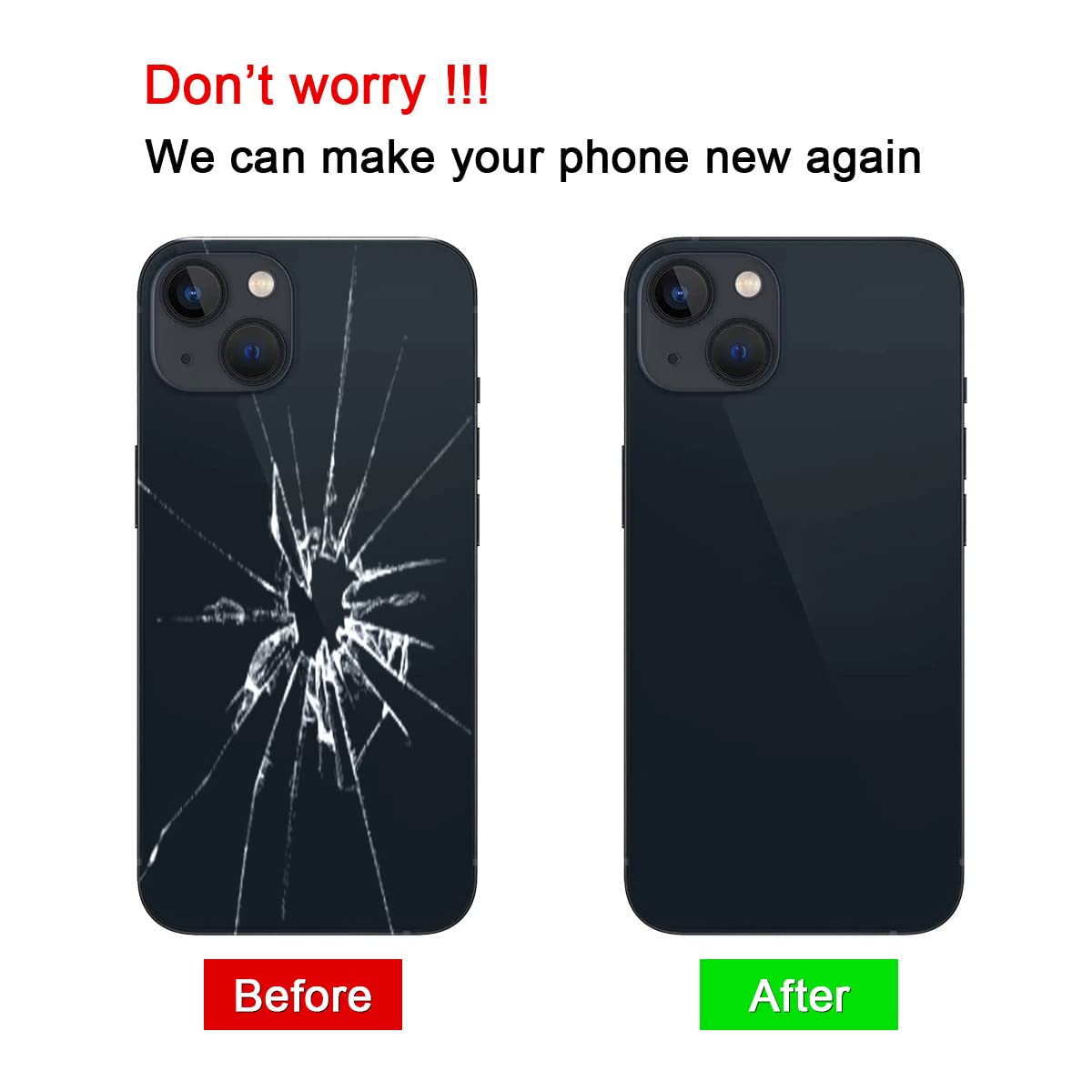 Amazon.com: Perzework OEM Rear Back Glass Replacement for iPhone