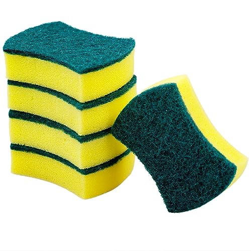 HOUDERCO 28Pcs High Density Sponges Soft Durable Dishwashing and Housekeeping Cloths for Kitchen Bathroom Removal Multi Functional Use