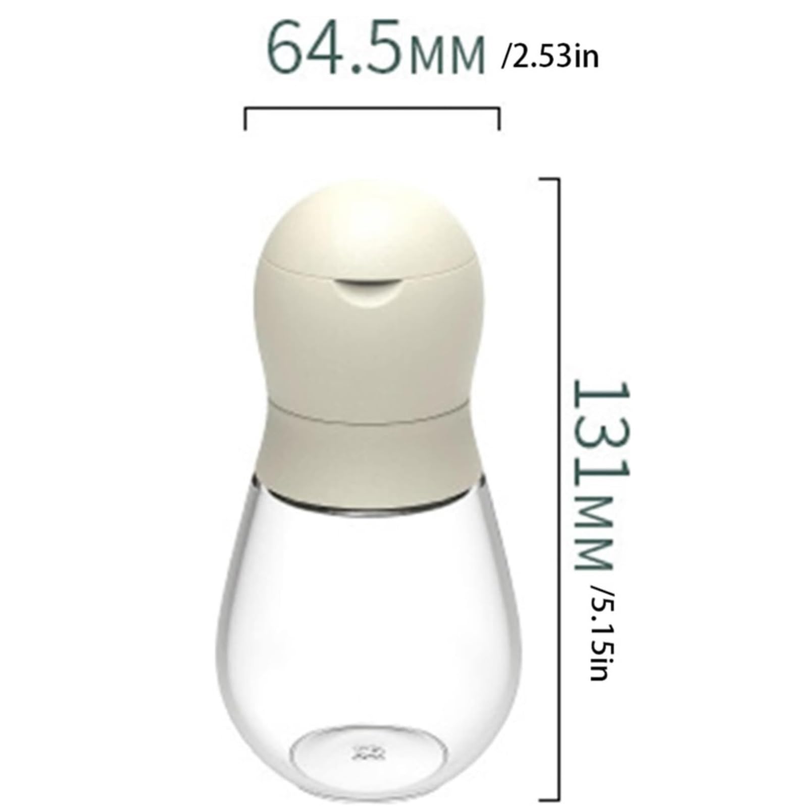 Młynek Do Pieprzu I Soli Ręczny Obrotowy Młynek Do Soli I Pieprzu Przezroczysty Szklany Młynek Do Pieprzu O Regulowanej Grubości Młynków Do Przypraw(White,2pcs)