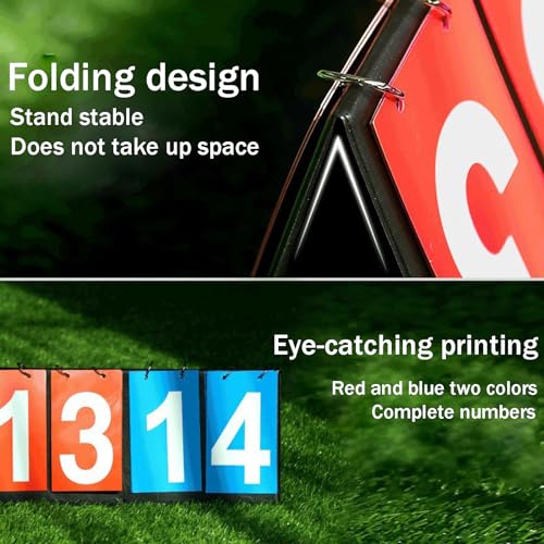 Marcador portátil plegable para deportes 4 dígitos miniatura 6