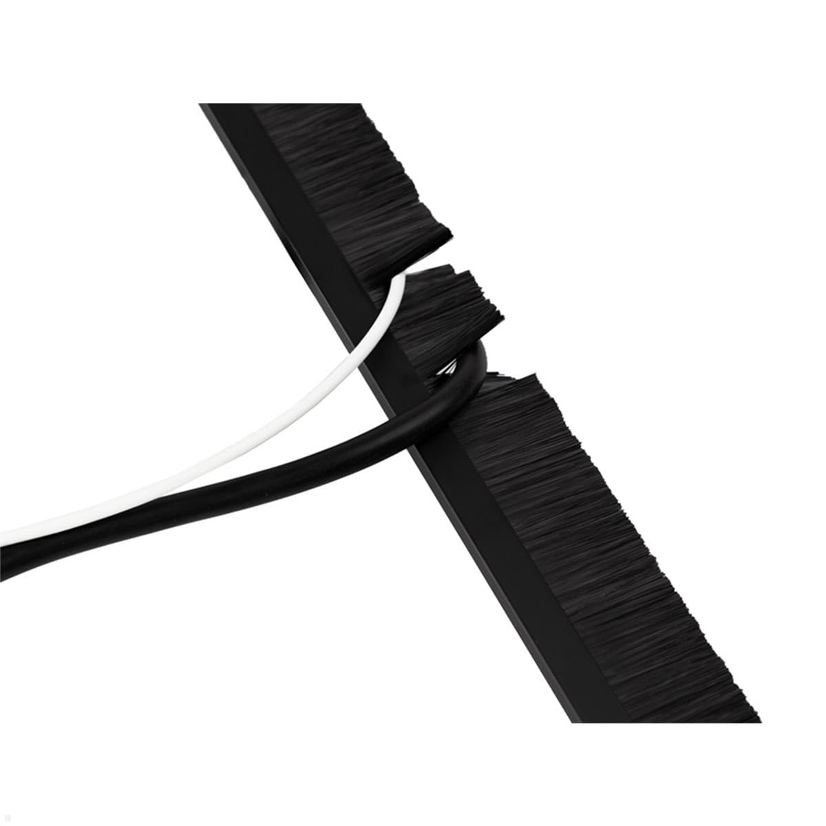 TKB006 Tisch Kabeldurchlass einseitige Bürstendichtung 800mm, Kabeldose, für mehrere Kabel