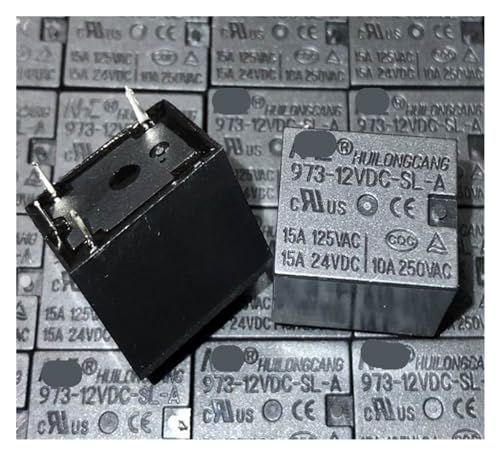 Relais 973-12VDC-SL-A 10A 4 broches pour circuits imprimés domestiques