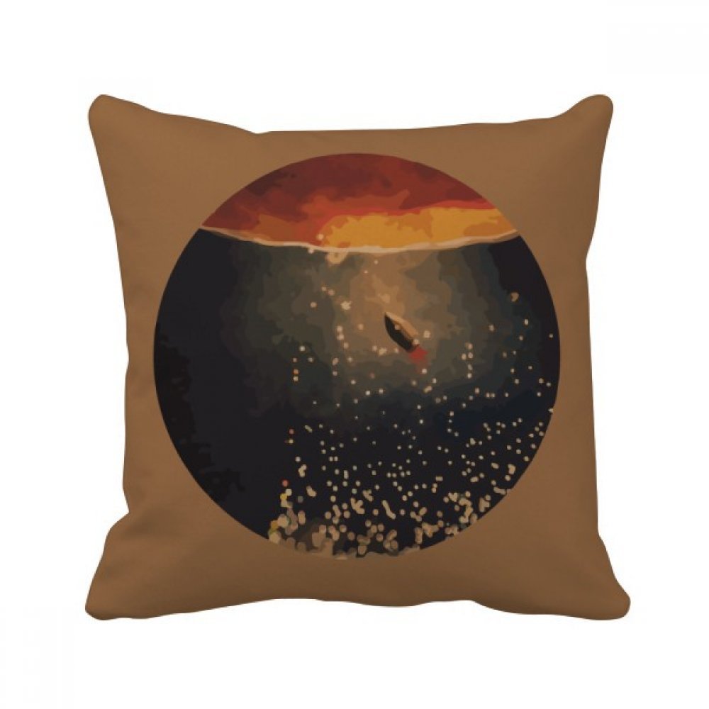 Coussin multicolore 40 x 40 cm imprimé avec texte anglais pour décoration de maison