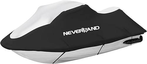 NEVERLAND Funda de moto acuática de 3 asientos, resistente al agua, 210D con 2 rejillas de ventilación de grado marino resistente a los rayos UV, se NEVERLAND Funda de moto acuática de 3 asientos, resistente al agua, 210D con 2 rejillas de ventilación de grado marino resistente a los rayos UV, se