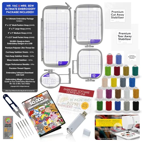Image of Brother SE2000 Sewing and Embroidery Machine Bundle - 5 inch x 7 inch Field, Cuts Jump Stitches, Wireless LAN, Includes 4 Hoops, 20 Premium Threads, Stabilizer Sheets, 50,000+ Designs, Accessories & More