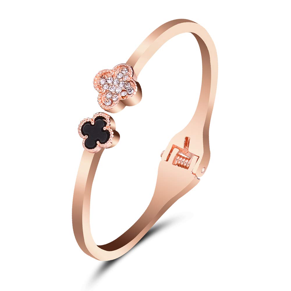 Shining Diva Fashion Stylish Gold Plated Cuff for Women (Rose Gold)(9804b) (B07JD4Q64T) Amazon Price History, Amazon Price Tracker