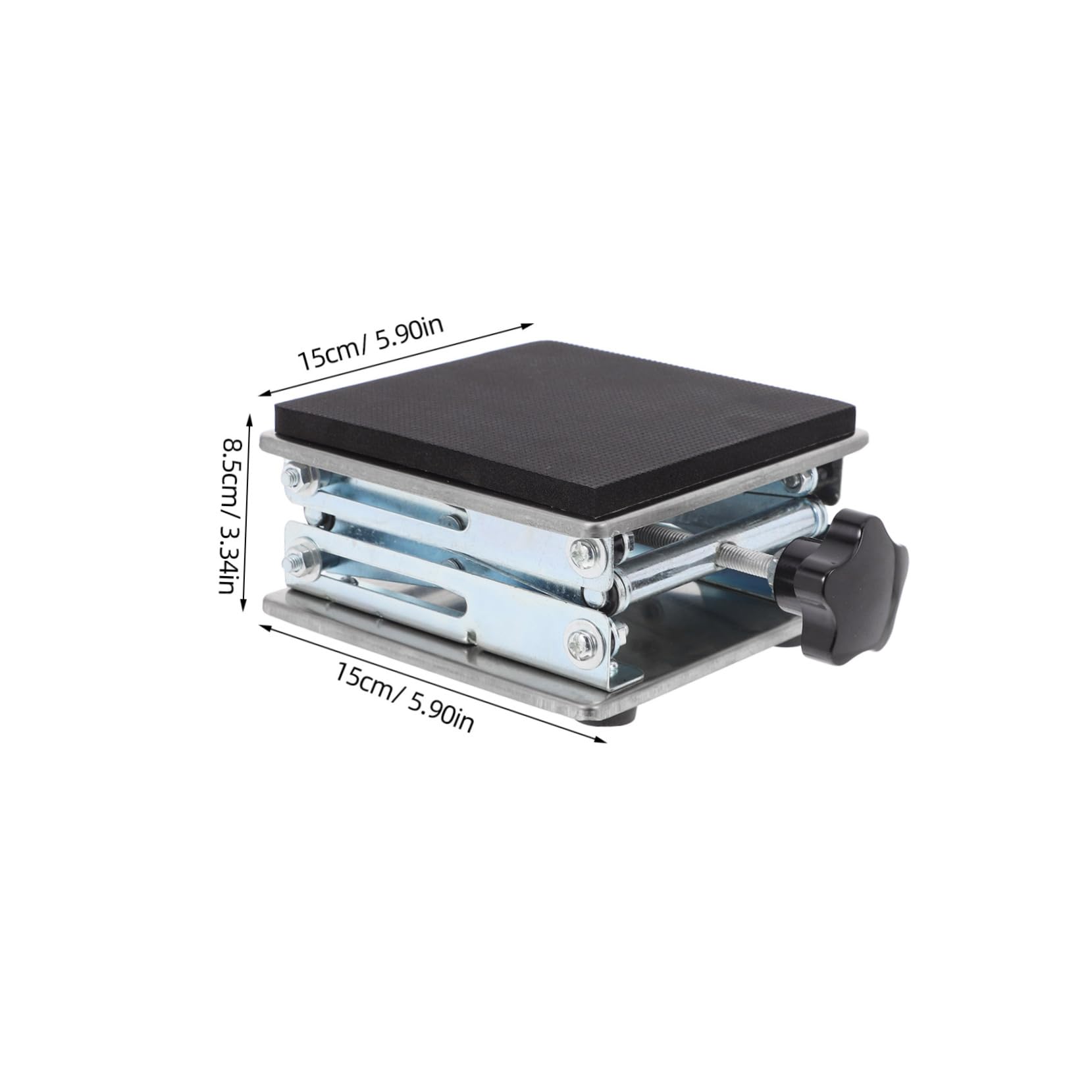 ULTECHNOVO Plateforme Élévatrice de Laboratoire à Ciseaux Support de Levage Robuste Manuel Cric Scientifique pour Échantillons
