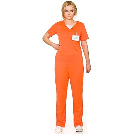 Orange prison jumpsuit female Clearance