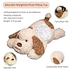 Dog Weighted Stuffed Animal, 5.7 lbs 25.5 inch Weighted Dog Plush Toy Large Dog Stuffed Animals Weighted Puppy Plush Animals Pillow Toy Gifts for Adults & Kids, Brown #2