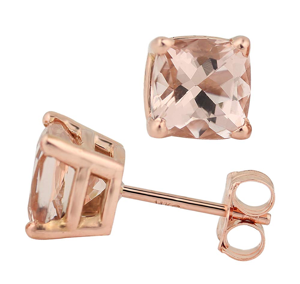 Gngjewel Morganite Collectionsolid Heavy Weight 14k Rose Gold 00