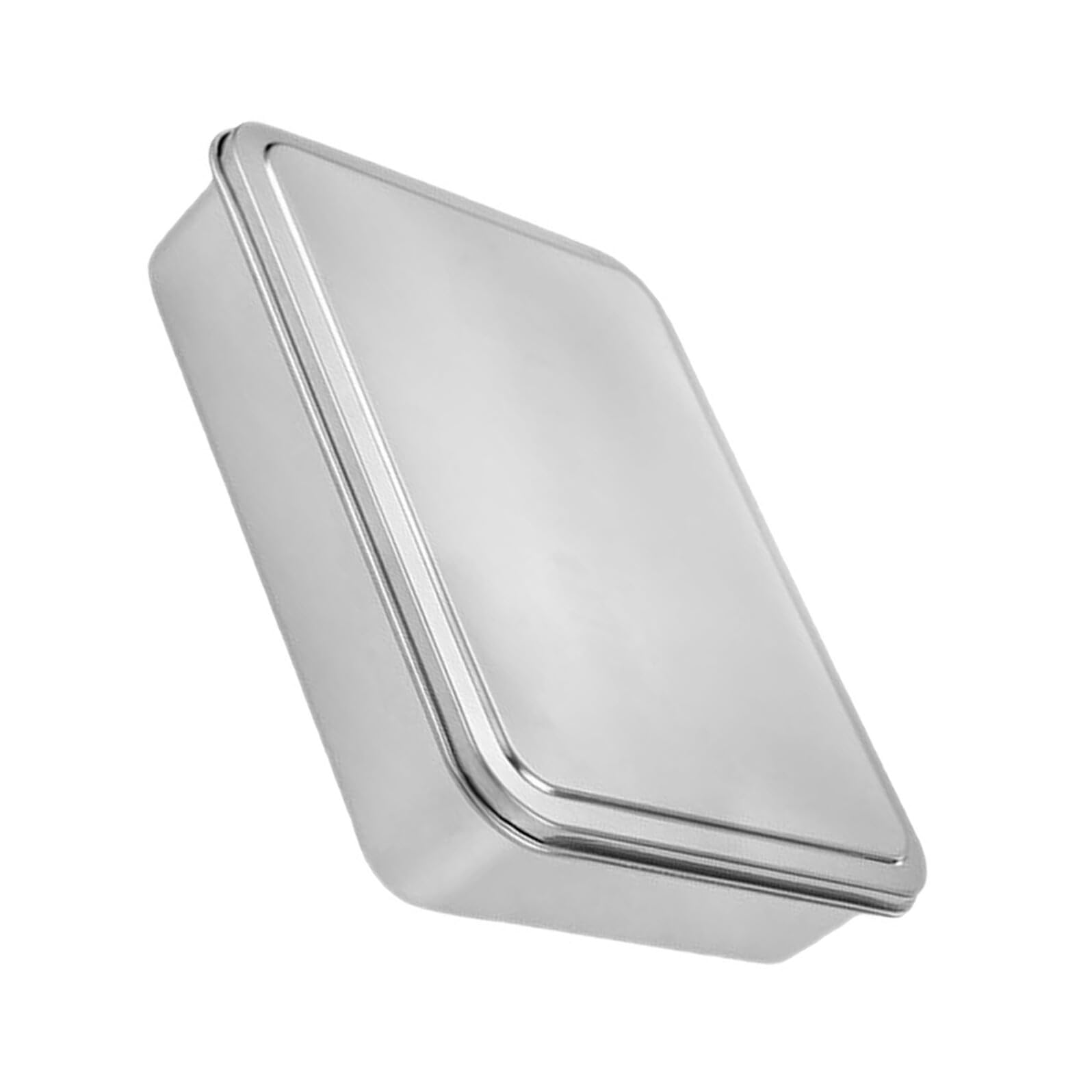 Uonlytech Plato De Tiramisú De Acero Inoxidable Caja Portátil Para Pasteles Molde Para Pastel De Tiramisú Para Hornear Pasteles y Empacar Eventos Familiares