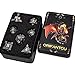 ORIFANTOU 7PCS Metal DND Dice Set with Box, Debris RPG Black Gold D and D Dice for use with D&D Tabletop Games Role Playing Game Polyhedral Dice Set D20 D12 D10 D8 D6 D4