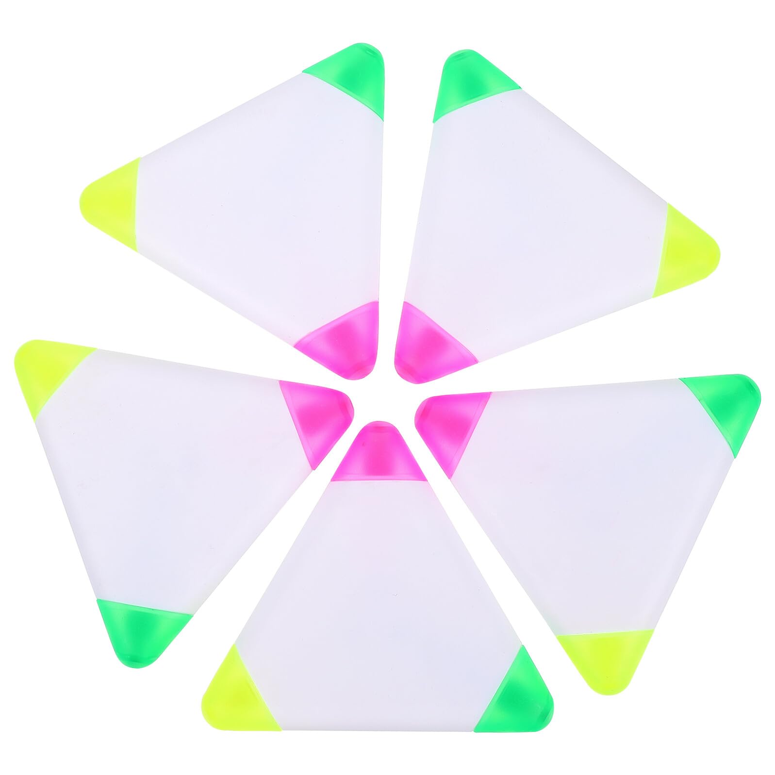 Tofficu 30 Pezzi Evidenziatori Triangolari Ergonomici Penne Fluorescenti Quick Dry per Studio e Ufficio Punta Resistente e Sbavatura per Scuola e Casa
