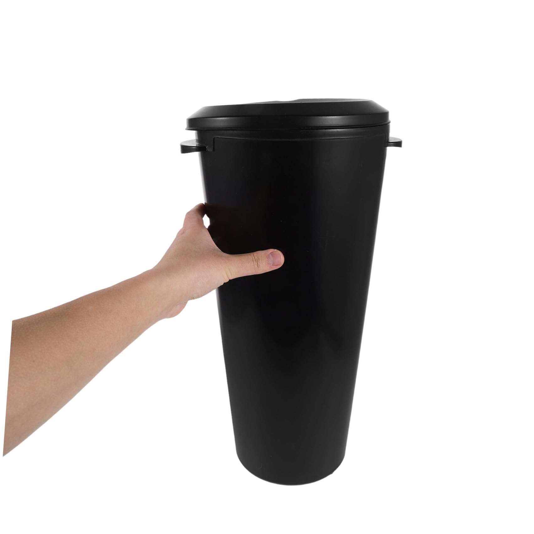 Lavacabezas Portátil para Cabello de 15 L con Tapa y Cubo Negro