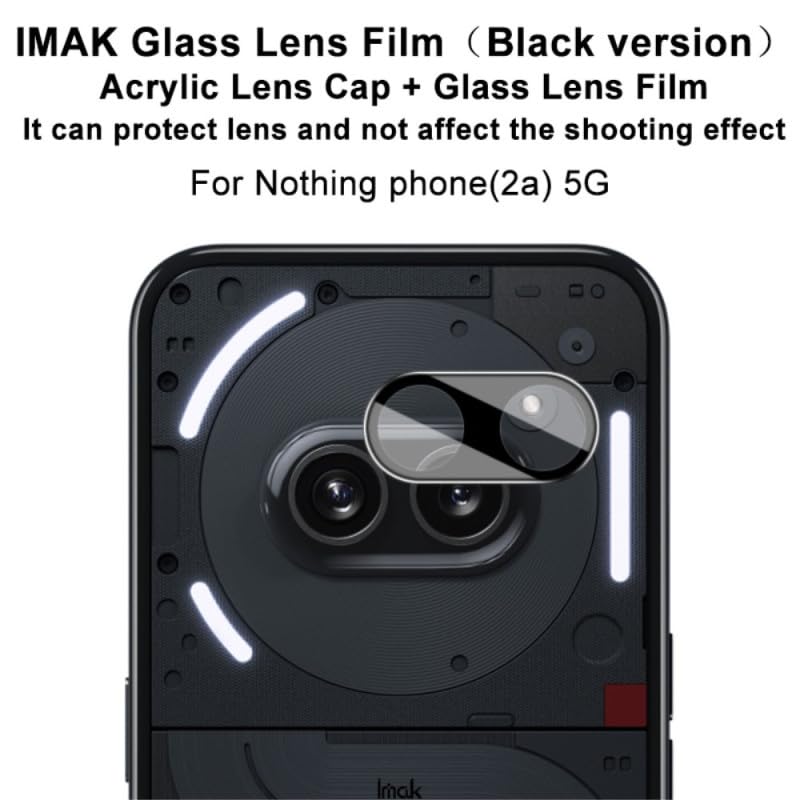 Image of 4youquality Back Camera Lens Protector Compatible with Nothing Phone 2A (1 Pack) | 9H Tempered Glass Camera Guard | Military-Grade Anti Scratch Protection | Ultra Clear HD Lens Film | Bubble-Free Easy Installation | Case Friendly