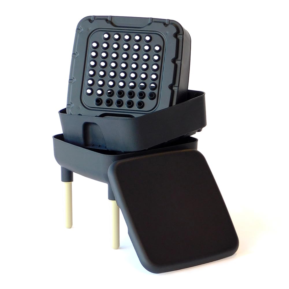 The Essential Living - Compostador de Gusanos (Negro)