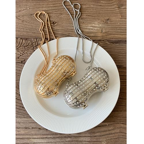 Crossbody Bag, Peanut-Shaped Crossbody Bag Cute Acrylic Shoulder Bags With Chain Strap (2 Colors)4