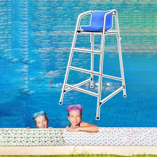 Silla para salvavidas de piscina de acero inoxidable 150 cm miniatura 1