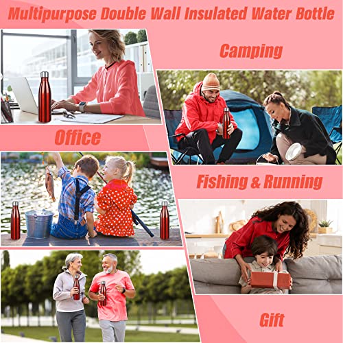 Image of Sfee Insulated Water Bottle, 17 oz Stainless Steel Water Bottles, Double Wall Vacuum Reusable Water Bottles Leak Proof BPA-FREE Sports Bottle Cup Keep Hot&Cold for Running Gym Workout Cycling Kids