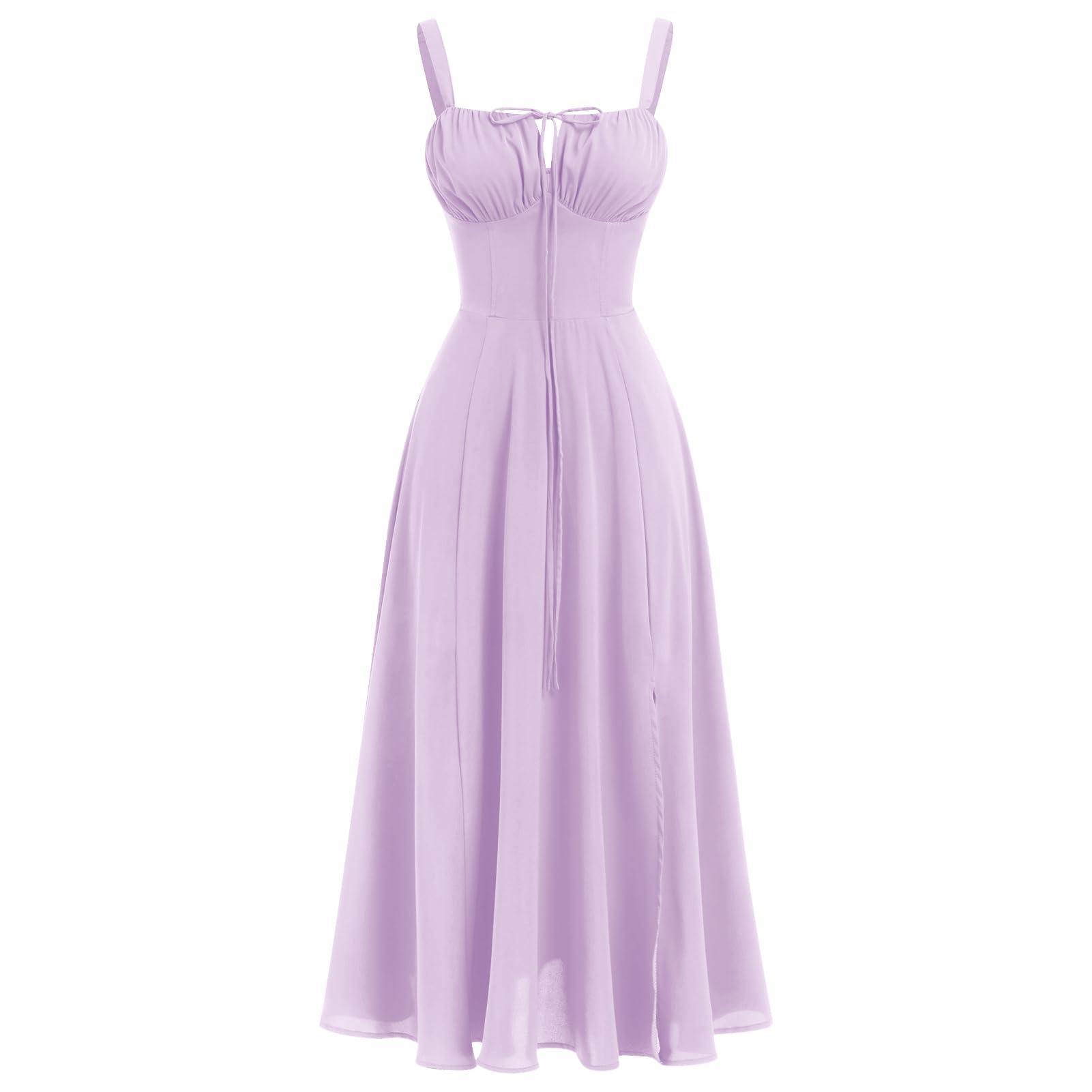 Women Floral Corset Dress 2026 Boho Midi Sundress Summer Dress