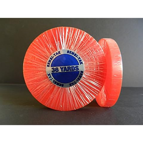 Red 1" x 36 Yard Roll Toupee Tape Cover