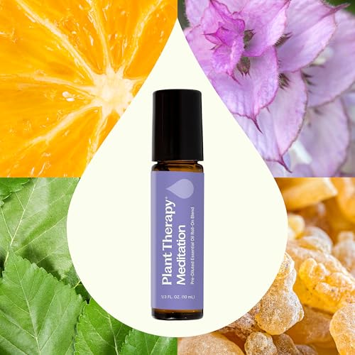 Plant Therapy Meditation Essential Oil Blend Pre-Diluted Roll-On 100 mL (1 oz) 100% Pure, Pre-Diluted, Calming Aromatherapy for Yoga, Mediation, and Self Care - Image 4