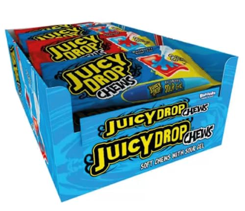 Juicy Drop Strawberry Sour Mix Chews 16 Count 1 Pack