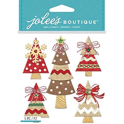 Jolee's Boutique 0015586957402 Holiday Burlap Trees BQ16 , Other Cover
